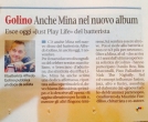 Mina nel nuovo album di Alfredo Golino